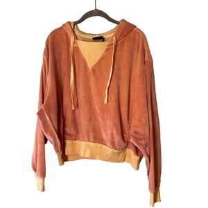 Pullover Hoodie by Out From‎ Under Urban Outfitters Orange Size M